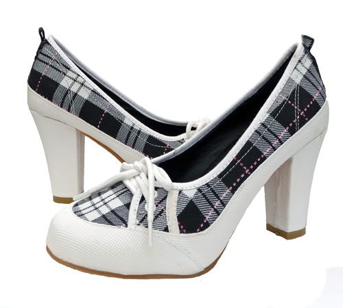 WOMEN SHOES PUNK/SKATER PLAID/T...